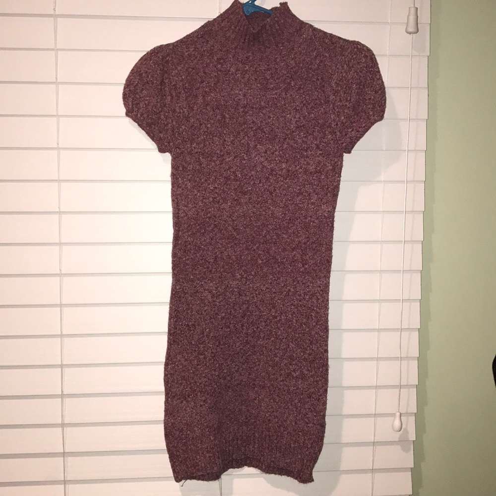 Short sleeve sweater dress